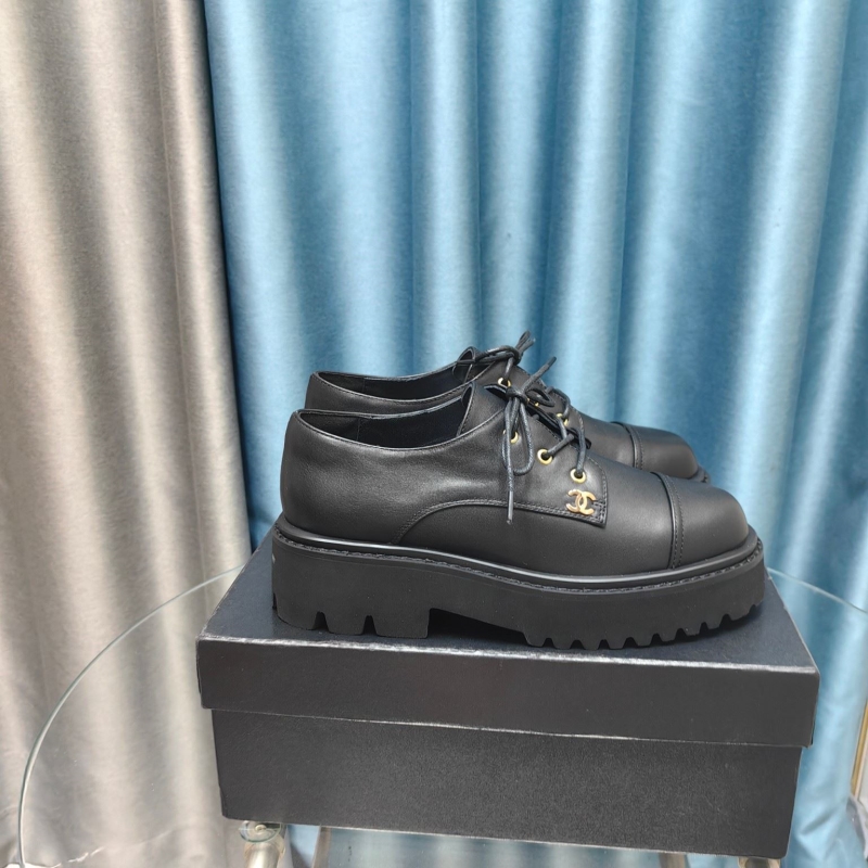 Ch*el leather shoes